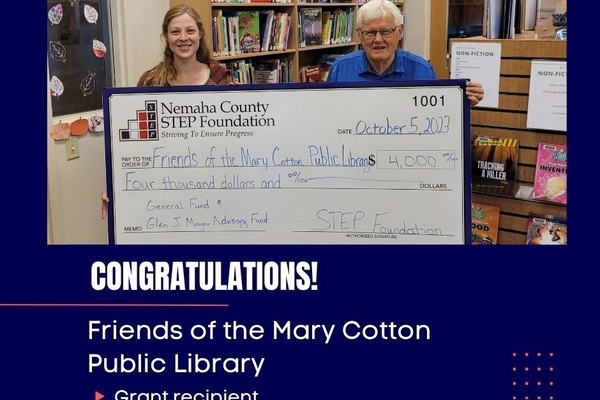 Friends of the Mary Cotton Public Library Complete R.E.A.D. Project